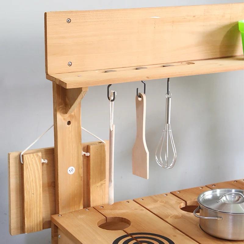 Mud kitchen ( cuisine d'extérieur ) - bois clair